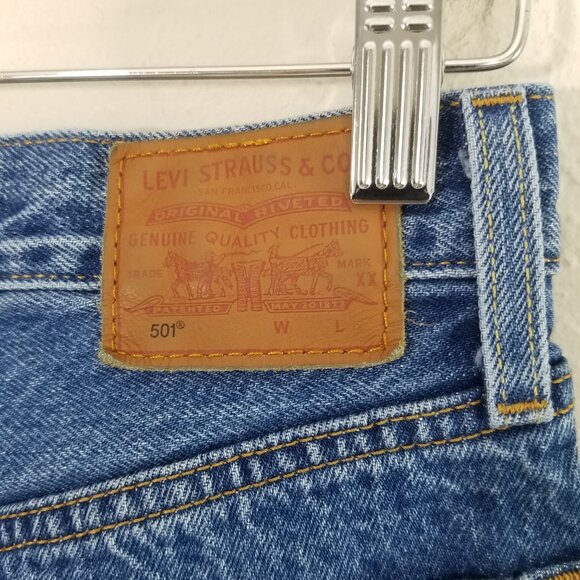 Levi's Premium Button Fly Jeans Blue Size 24 - Picture 7 of 9